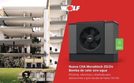 WOLF presenta la bomba de calor aire-agua CHA Monoblock 20/24: máxima eficiencia, sostenibilidad y confort acústico