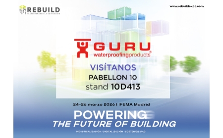GURU participará en REBUILD 2026 con un nuevo stand ampliado y soluciones constructivas innovadoras