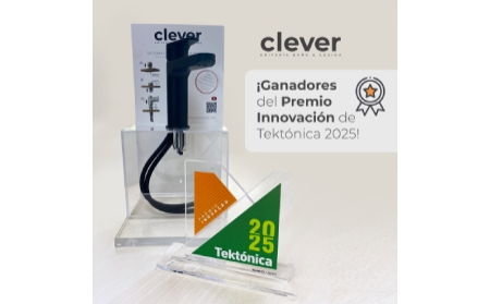 Grifería Clever, premio a la innovación en la categoría Baño en la feria Tektónica 2025