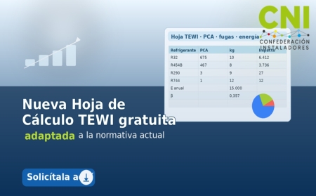 Nueva hoja de cálculo TEWI de CNI adaptada al actual escenario regulatorio y de refrigerantes