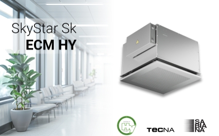 Nuevo fancoil TECNA SABIANA SKYSTAR SK-ECM-HY: Seguridad y comodidad sin concesiones para proteger la salud